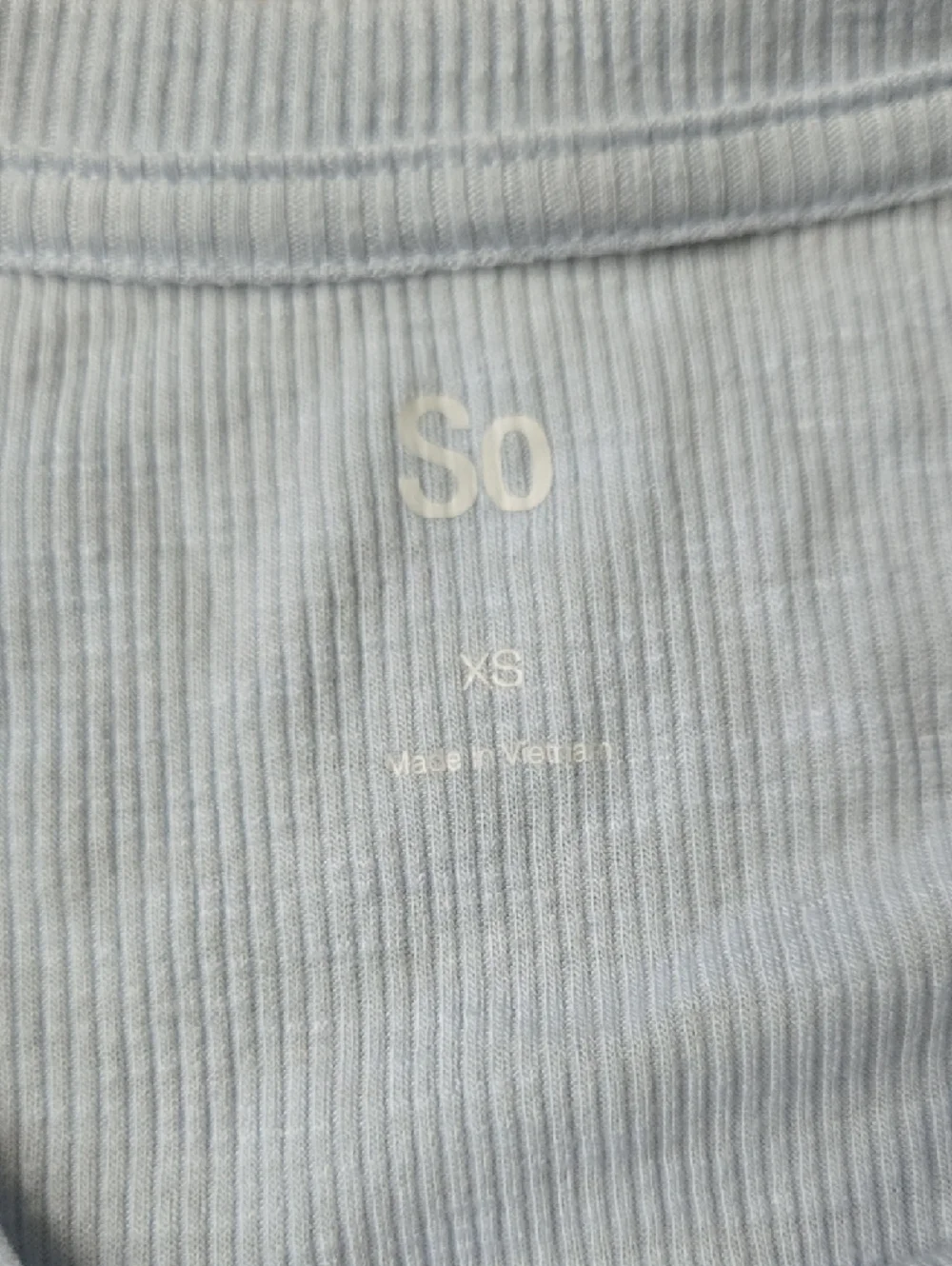 SO Light Blue Ribbed Tank - Picture 2 of 2